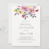 Jolie invitation de douche nuptiale (Devant)