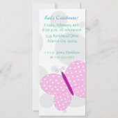 Jolie invitation de fête d'anniversaire de (Dos)