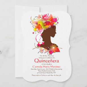 Jolie Invitation de la fille Quinceañera