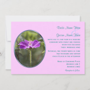 Jolie invitation de mariage de fleurs de jardin vi