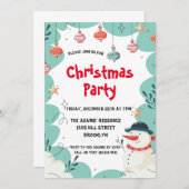 Jolie invitation de Noël (Devant / Derrière)