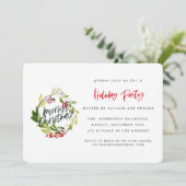 Jolie invitation de Noël aquarelle fête. (Debout devant)