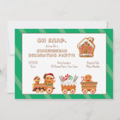 Jolie invitation de Noël au pain d'épices (Devant)