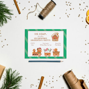 Jolie invitation de Noël au pain d'épices