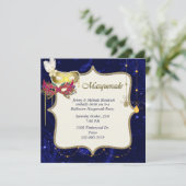 Jolie invitation de partie de mascarade de (Debout devant)