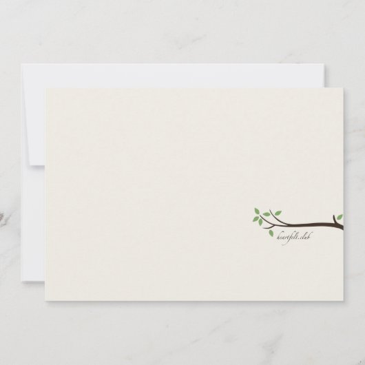 Jolie Invitation de Peacock (Dos)