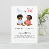 Jolie invitation de révélations de genre afro-amér (Debout devant)