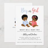 Jolie invitation de révélations de genre afro-amér (Devant / Derrière)