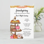 Jolie invitation de Thanksgiving (Debout devant)