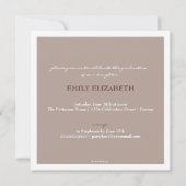 Jolie invitation d'obtention du diplôme de collage (Dos)