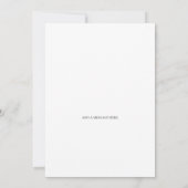 Jolie invitation Fleurs pour annoncer votre mariag (Dos)