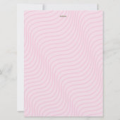 jolie invitation florale rose (Dos)