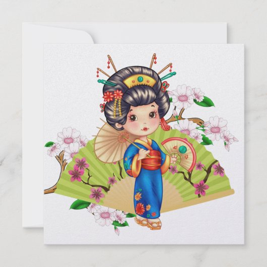 Jolie INVITATION Japonaise (Devant)