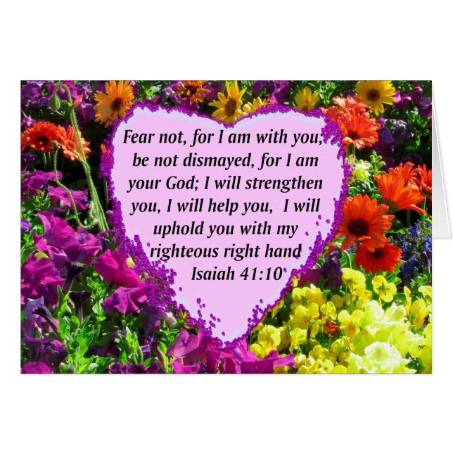 JOLIE ISAIAH 41:10 CONCEPTION FLORALE (Devant horizontal)