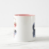 Jolie joueuse caricature mouton et mouton Wolf Mug (Centre)