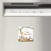Jolie Jungle Bébé Animaux Magnet (In Situ (Lave-vaisselle))