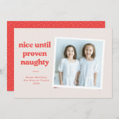 Jolie jusqu'à la carte photo coquine - rouge (Devant / Derrière)