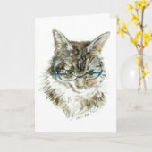 Jolie Kitty carte d'anniversaire de YDP (Fleur jaune)