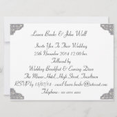 Jolie Lavender Lace Mariage Invitations (Dos)