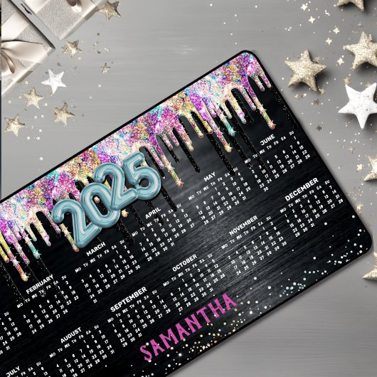 Jolie licorne noir parties scintillant d'anniversa