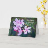 Jolie Lilac Dainty Flowers Carte Anniversaire (Fleur jaune)