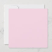 Jolie Lily en peinture aquarelle rose Carte plate (Dos)