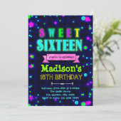 Jolie lueur 16 anniversaire invitation fête (Debout devant)
