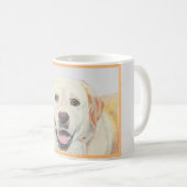 Jolie main tirée Jaune Labrador Retriever Mug (Devant droit)