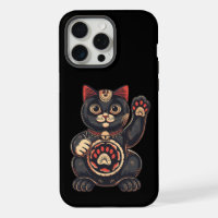 jolie Maneki Neko imprimé chat japonais