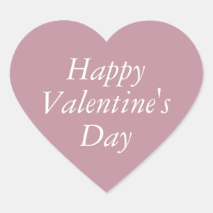 Jolie Mauve - Autocollant Saint-Valentin Cœur Rose