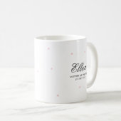 Jolie Mère élégante de la mariée Mug rose pâle (Devant droit)