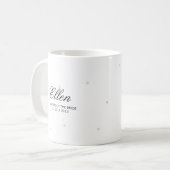 Jolie Mère élégante de la mariée Mug rose pâle (Devant gauche)