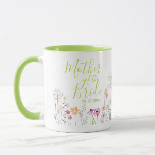 Jolie mère Fleur sauvage de la mariée Mug