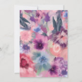 Jolie Mère Pour Être Floral Baby shower Invitation (Dos)