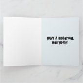 JOLIE MERMAID ART ANNIVERSAIRE Carte de voeux (Intérieur)