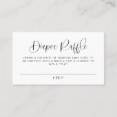 JOLIE Modern Boho Diaper Baby shower Game Plaatskaartje (Voorkant)