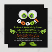 Jolie Monster Baby Shower Invitations (Devant / Derrière)