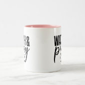 Jolie Montre Rose et Mug café Pray (Centre)