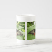 Jolie Mug à papillon noir rouge et or (Devant)