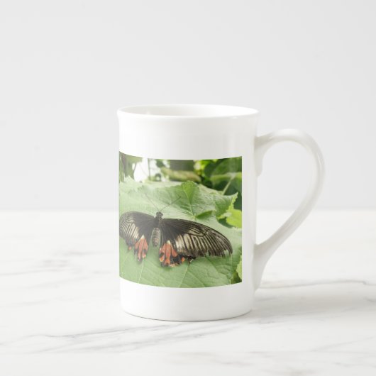 Jolie Mug à papillon noir rouge et or (Droite)