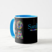 Jolie Mug Cadeau Yoga avec Nom Personnalisé Coffee (Devant gauche)