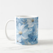 Jolie Mug d'Art Floral Bleu (Gauche)