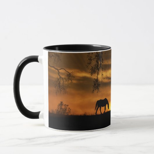 Jolie Mug de café Cheval (Gauche)