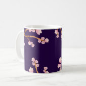 Jolie Mug De Café Floral Violet (Devant gauche)