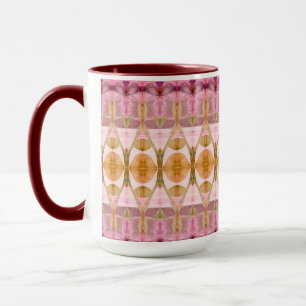 Jolie Mug de café moderne avec Bourgogne et Or