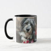 Jolie Mug de chien noir et blanc (Gauche)