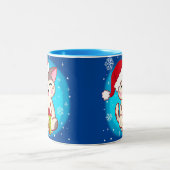 Jolie Mug de flocon de neige Kitty Christmas (Centre)