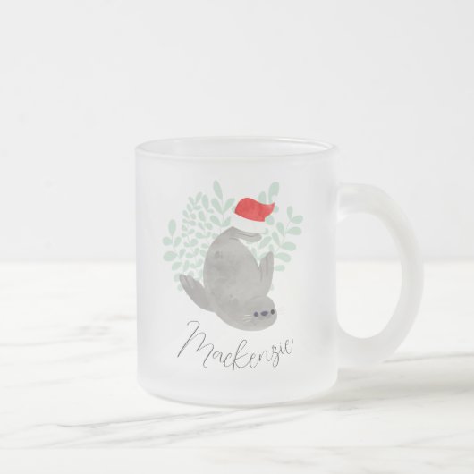 Jolie Mug de phoque de Noël (Droit)