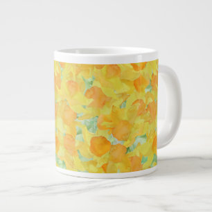 Jolie Mug De Taille Jumbo, Daffodiles Jaunes D'Or
