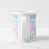 Jolie Mug Jumbo, Roses Rose, Papillons Blancs (Dos)